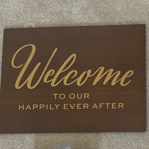 David Tutera wedding welcome sign